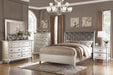 Mcraft Queen Bed/Silver Finish in Silver - California Furniture (Coachella, CA)