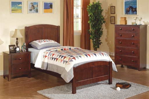 Mcraft Twin Bed in Cherry - California Furniture (Coachella, CA)