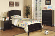 Mcraft Twin Bed in Black - California Furniture (Coachella, CA)
