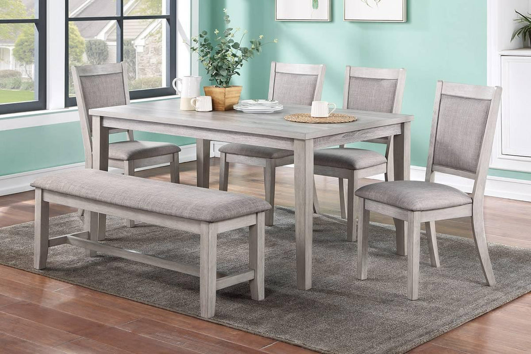 Tamich 6-Pcs Dining Set in Rustic Grey - California Furniture (Coachella, CA)