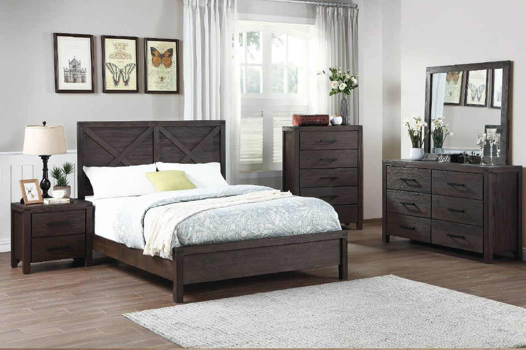 Viethn Queen Bed in Espresso - California Furniture (Coachella, CA)