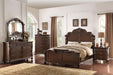 Viethn Eastern King Bed/Vaneer/Dark Walnut in Antique Cherry - California Furniture (Coachella, CA)