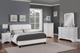 Vphong Queen Bed in White / Espresso - California Furniture (Coachella, CA)