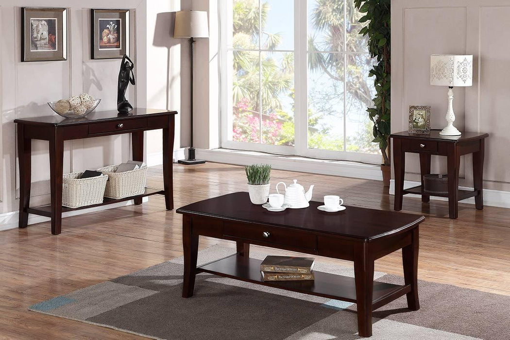Sfvnco End Table W. Drawer in Espresso - California Furniture (Coachella, CA)