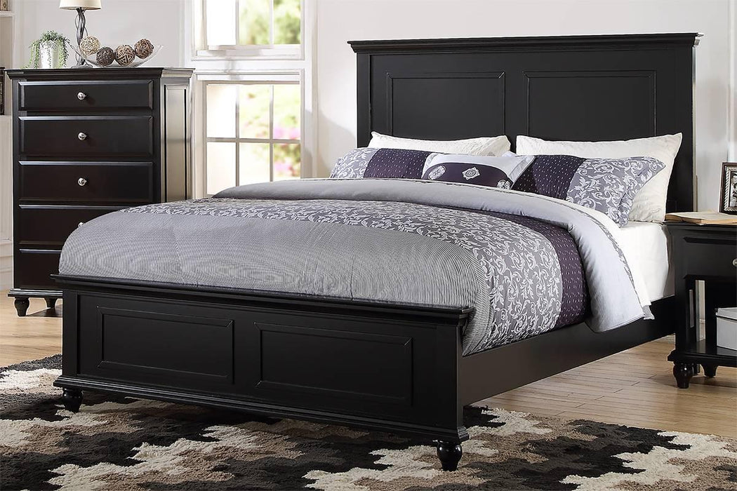 Vfvnco Queen Bed-Black in Black - California Furniture (Coachella, CA)