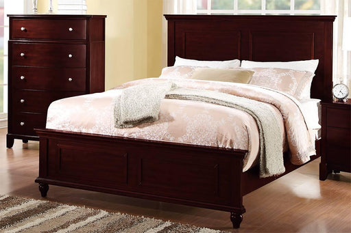 Vfvnco Queen Bed-Dark Cherry in Dark Cherry - California Furniture (Coachella, CA)