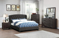 Vphong Full Bed/Charcoal in Charcoal / Espresso - California Furniture (Coachella, CA)