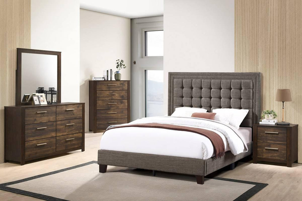 Vphong Queen Bed in Brown / Espresso - California Furniture (Coachella, CA)