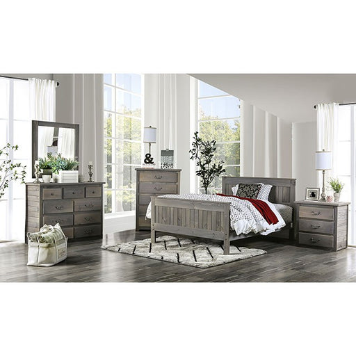 Rockwall Bed Grey & White - California Furniture (Coachella, CA)