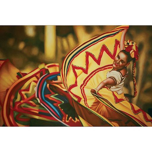 Danza Folklorica Printed Canvas Painting - California Furniture (Coachella, CA)