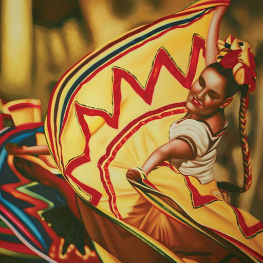 Danza Folklorica Printed Canvas Painting - California Furniture (Coachella, CA)