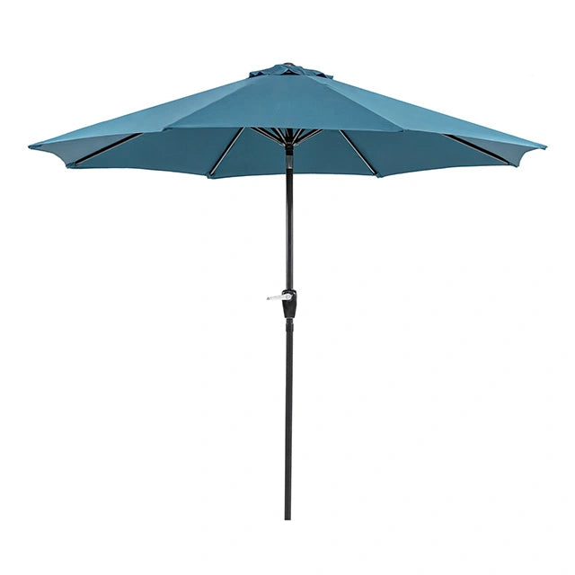 Soli 9' Outdoor Umbrella w/ Auto Tilt + 21" Round Base