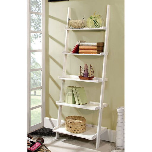 Sion White Ladder Shelf - California Furniture (Coachella, CA)