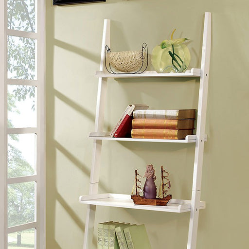 Sion White Ladder Shelf - California Furniture (Coachella, CA)
