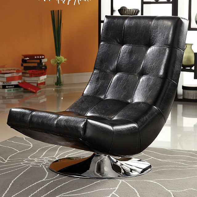 Trinidad Accent Chair Black & Grey - California Furniture (Coachella, CA)