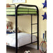 Rainbow Twin/Twin Bunk Bed Black, Silver, & White - California Furniture (Coachella, CA)