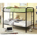 Rainbow Twin/Twin Bunk Bed Black, Silver, & White - California Furniture (Coachella, CA)