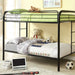 Rainbow Twin/Twin Bunk Bed Black, Silver, & White - California Furniture (Coachella, CA)