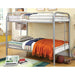 Rainbow Twin/Twin Bunk Bed Black, Silver, & White - California Furniture (Coachella, CA)