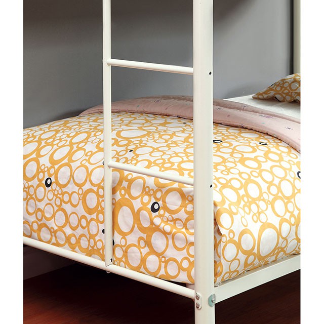 Rainbow Twin/Twin Bunk Bed Black, Silver, & White - California Furniture (Coachella, CA)