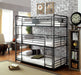 Olga I Antique Black Full/Full Bunk Bed - California Furniture (Coachella, CA)