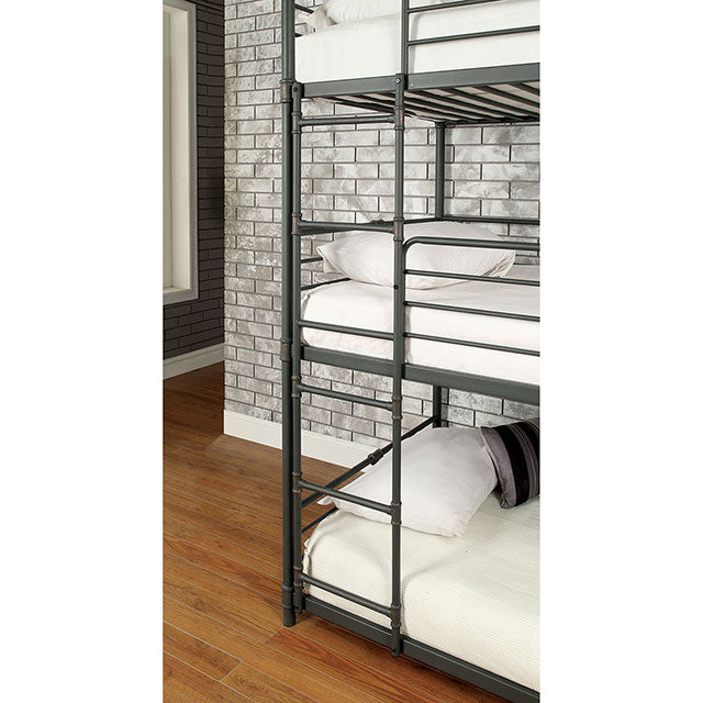 Olga I Antique Black Full/Full Bunk Bed - California Furniture (Coachella, CA)