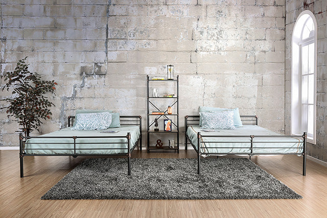 Olga I Antique Black Full/Full Bunk Bed - California Furniture (Coachella, CA)