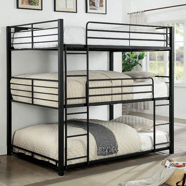 Olga I Antique Black Full/Full Bunk Bed - California Furniture (Coachella, CA)