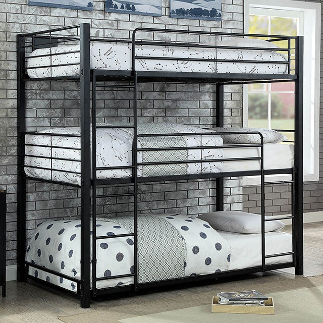 Olga I Antique Black Full/Full Bunk Bed - California Furniture (Coachella, CA)