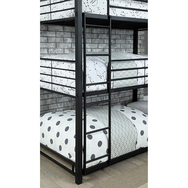 Olga I Antique Black Full/Full Bunk Bed - California Furniture (Coachella, CA)
