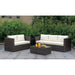 Ilona Brown/Beige Ottoman - California Furniture (Coachella, CA)