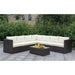 Ilona Brown/Beige Ottoman - California Furniture (Coachella, CA)