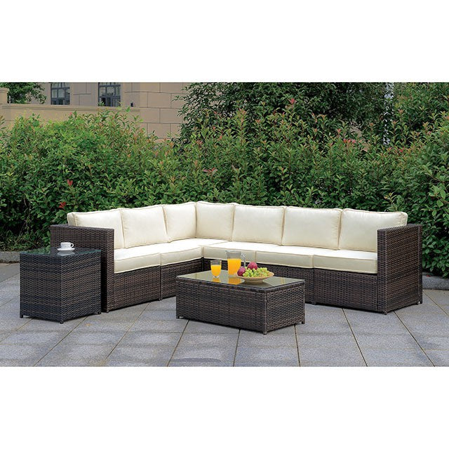 Ilona Brown/Beige Ottoman - California Furniture (Coachella, CA)
