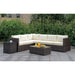 Ilona Brown/Beige Ottoman - California Furniture (Coachella, CA)