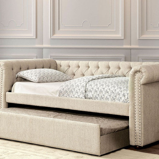 Leanna Daybed w Trundle Beige - California Furniture (Coachella, CA)