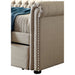 Leanna Daybed w Trundle Beige - California Furniture (Coachella, CA)