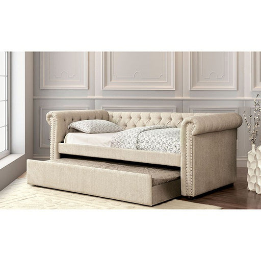 Leanna Daybed w Trundle Beige - California Furniture (Coachella, CA)