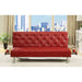 Farel Futon Sofa Red & White - California Furniture (Coachella, CA)