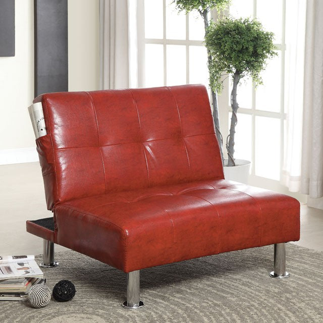 Bulle Chair Grey & Red - California Furniture (Coachella, CA)