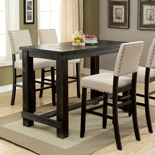 Sania 5 Pc Bar Table Set Black - California Furniture (Coachella, CA)