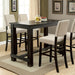 Sania 5 Pc Bar Table Set Black - California Furniture (Coachella, CA)