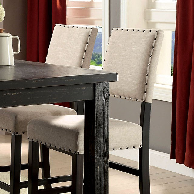 Sania 5 Pc Counter Ht Table Set Rustic - California Furniture (Coachella, CA)