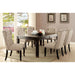 Sania 7 Pc Dining Table Set Black - California Furniture (Coachella, CA)