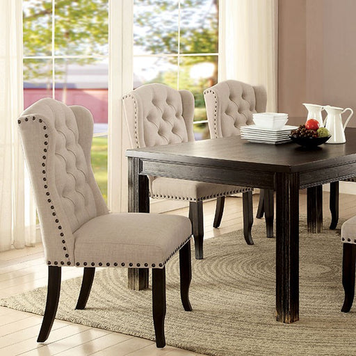 Sania 6 Pc Dining Table Set with Bench Rustic - California Furniture (Coachella, CA)