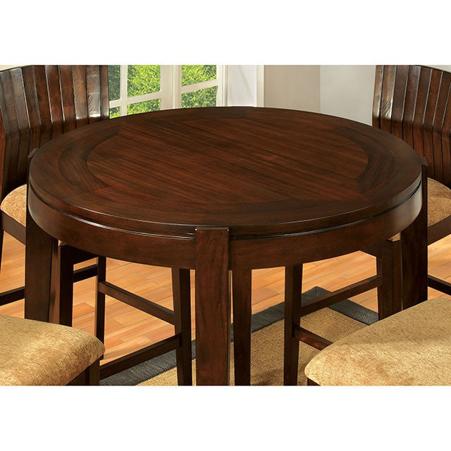 Ottawa Round Dining Table Brown - California Furniture (Coachella, CA)
