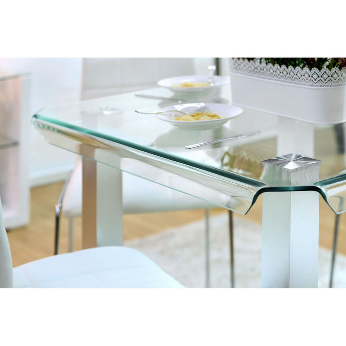 Richfield 5 Pc Counter Ht Table Set Silver - California Furniture (Coachella, CA)