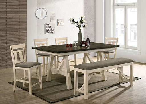 Jamestown Counter Ht. Bench - California Furniture (Coachella, CA)