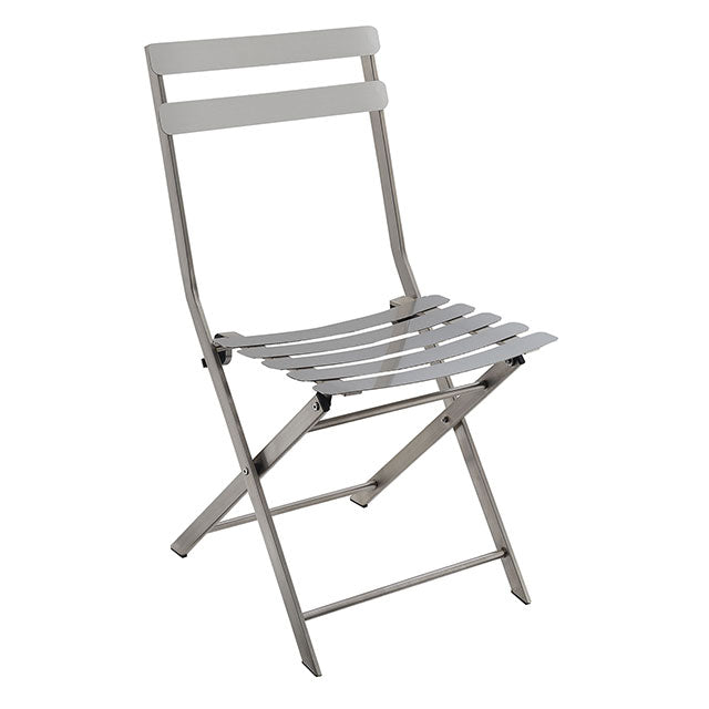 Lilah Stainless Folding Chair (2/Ctn) - California Furniture (Coachella, CA)