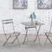 Lilah Stainless Folding Table - California Furniture (Coachella, CA)