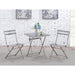 Lilah Stainless Folding Table - California Furniture (Coachella, CA)